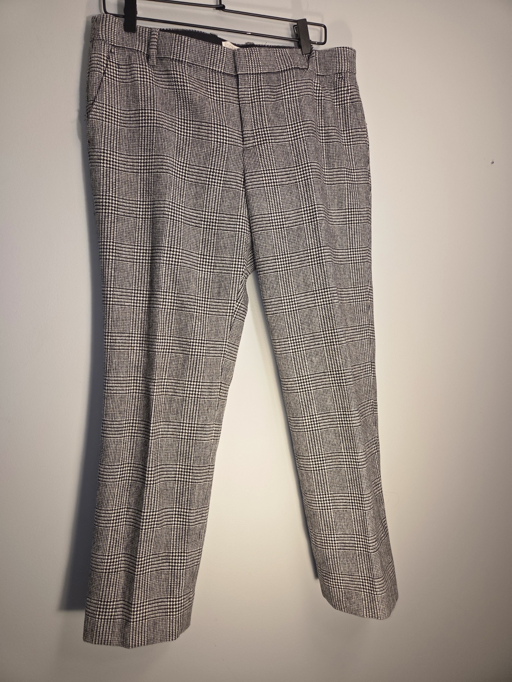 J. Crew Gray Glen Plaid Tailored Dress Pants
